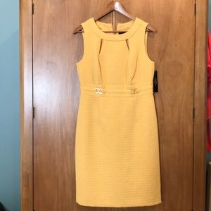 Yellow sleeveless dress